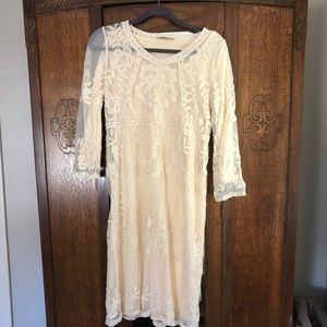 Vintage white lace dress